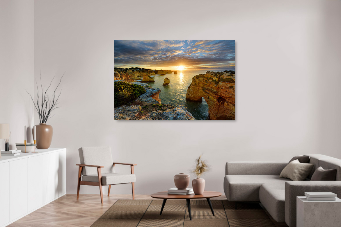 Praia de Marinha bei Sonnenaufgang – Bild 2